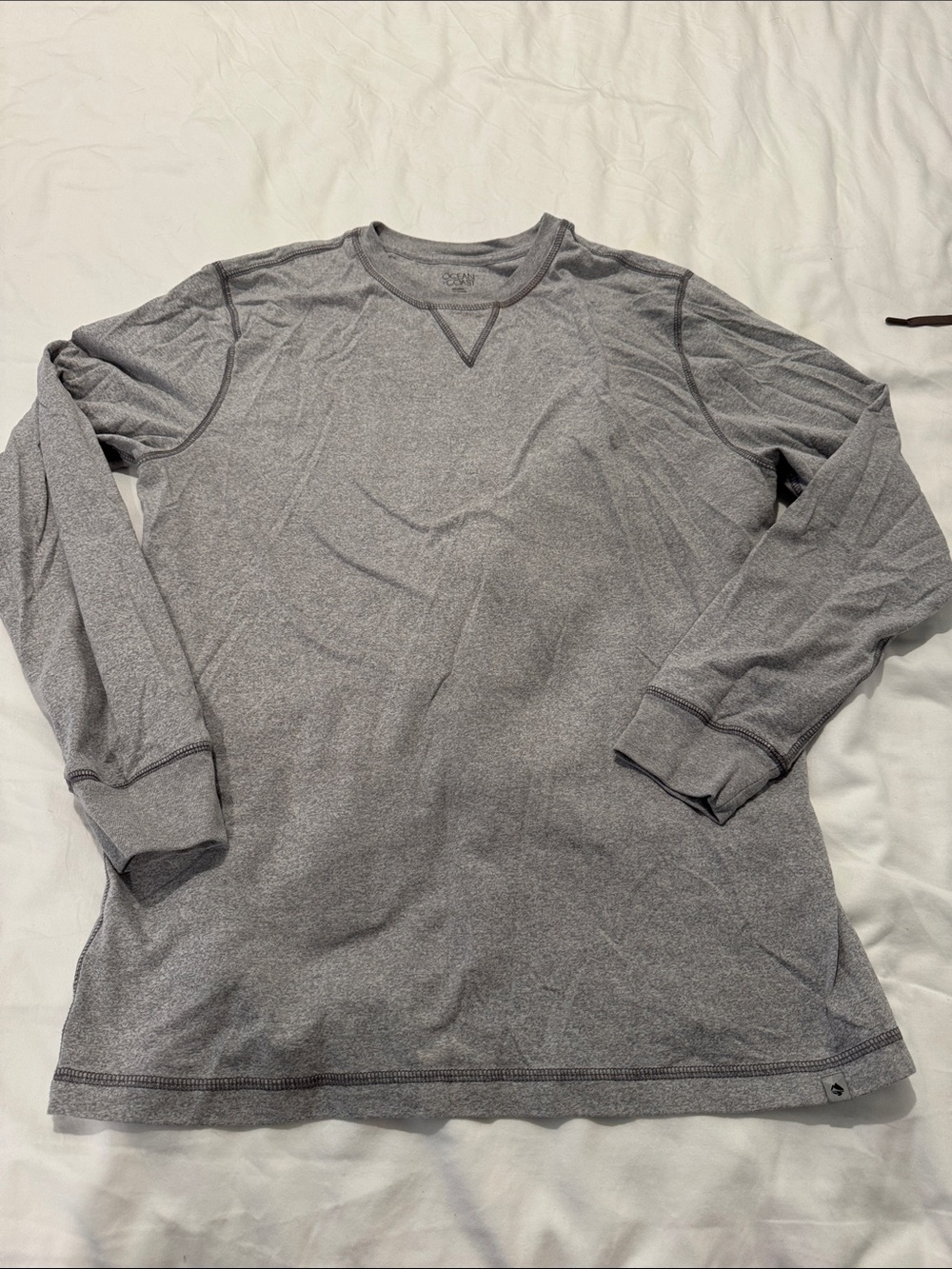 Men's Long-Sleeve Crewneck Thermal Shirt - Heather Gray
